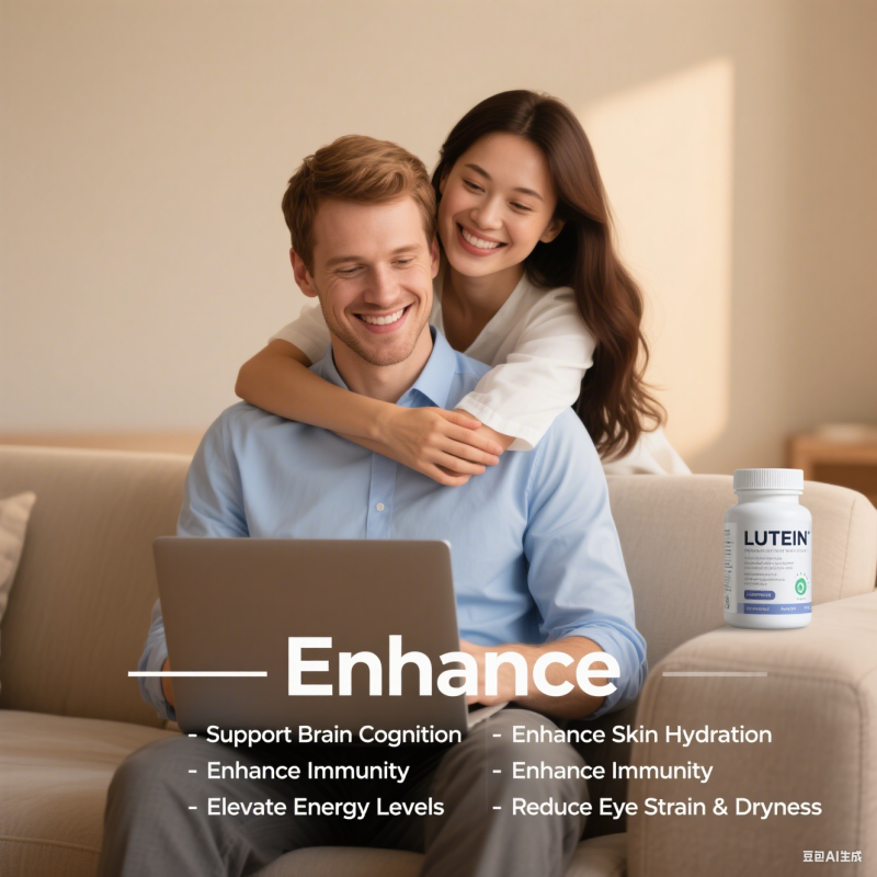 12-In-1 Herbal Lutein Supplement Gummies Moisturizing Eyes Relieving Eye Strain Fatigue Dryness Zeaxanthin Zeaxanthin Zeaxanthin