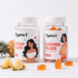 Private Label Reduce Fine Lines Help Skin Glow Whitening Collagen Peptides Gummies Beauty Skin Collagen Peptides Gummy Candy