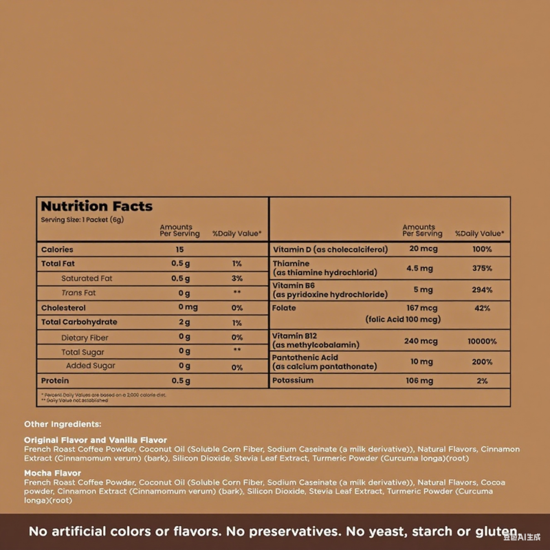 Premium Instant Weight Loss Supplement Provide Energy Weight Management Burn Fat Control Appetite Slim Fat Slimming Keto Coffee