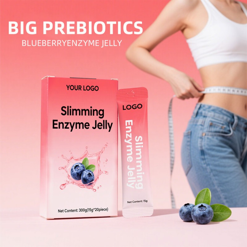Private Label Enzyme Slimming Jelly Stick Promote Digestion Reducing Bloating Gas Weight Loss Slimming