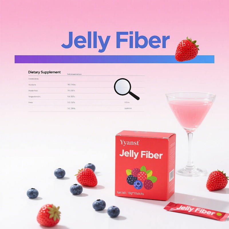 High Quality Fiber Weight Loss Supplement Promote Digestion Smooth Defecation Detox Weight Management Slimming Fiber Jelly Stick
