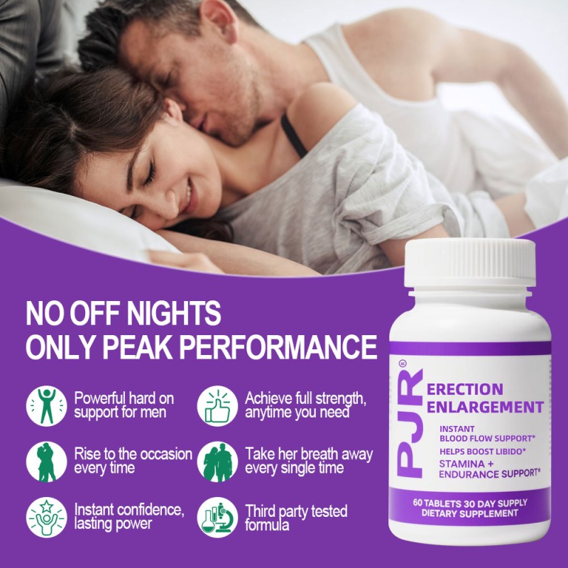 Private Label Performance Enlargement Tablets for Men Instant Blood Flow Support Stamina Endurance Support Improve Circulatioin