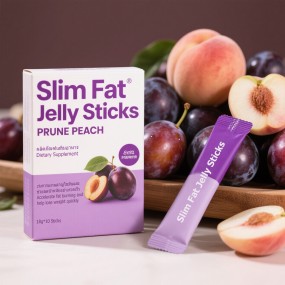 Hot Sale Vegan Dietary Supplement Fruit Flavor Fiber Reduce Bloating Detoxification Slimming Fat Weight Loss Enzyme Jelly Stick