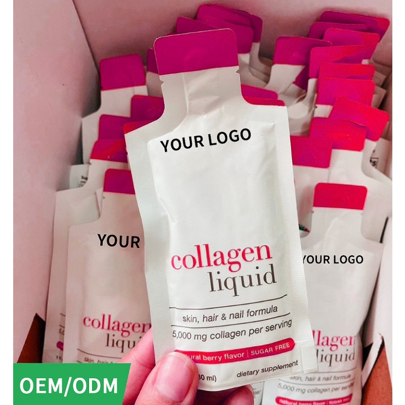 OEM ODM marine collagen peptide hyaluronic acid skin whitening health Increase skin elasticityskin reduce wrinkle oral liquid