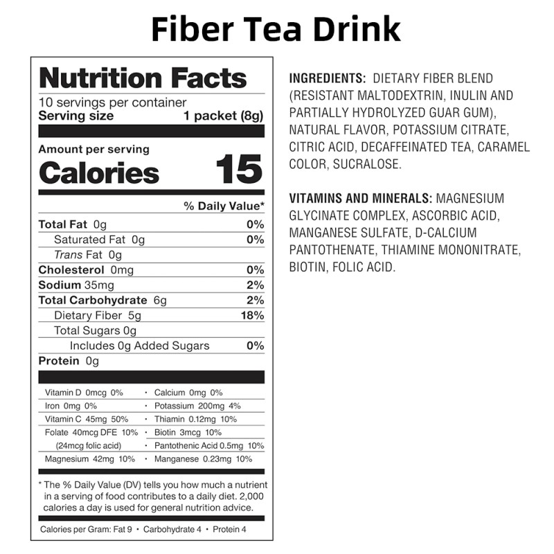 Premium Slim Enzyme Tea Drink Herbal Supplement Control Appetite Fat Burner Weight Management Weight Loss Detox Yerba Mate Tea