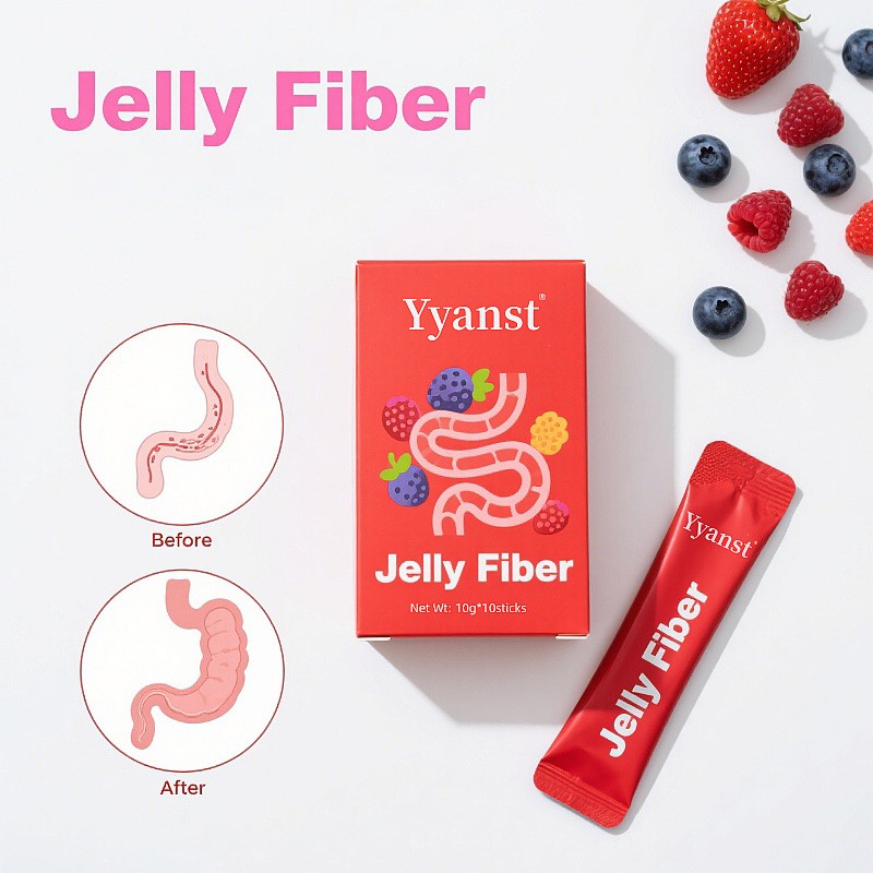 High Quality Fiber Weight Loss Supplement Promote Digestion Smooth Defecation Detox Weight Management Slimming Fiber Jelly Stick