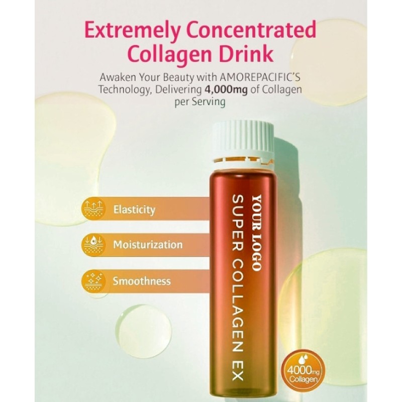 OEM ODM marine collagen peptide hyaluronic acid biotin skin whitening Promote healthy hair quality Collagen oral liquid