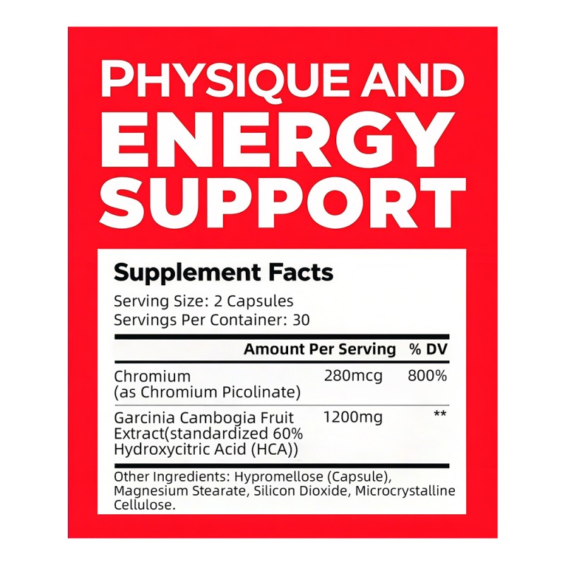 ODM/OEM Garcinia Cambogia Extract Capsules Slimming Fat Burner Boost Energy Keto Weight Loss Capsules