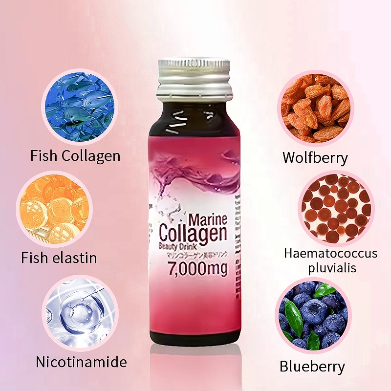 OEM ODM fish collagen peptide hyaluronic acid Promote skin health Increase skin elasticityskin reduce wrinkle oral liquid