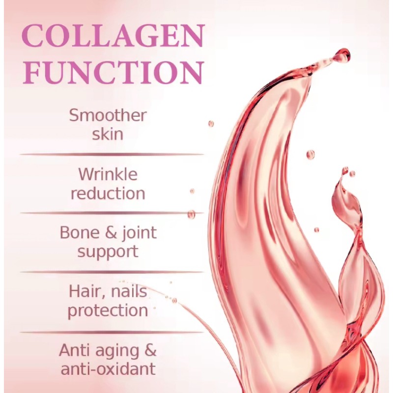 Wholesale OEM marine collagen peptide hyaluronic acid biotin skin whitening Promote healthy hair quality Collagen oral liquid