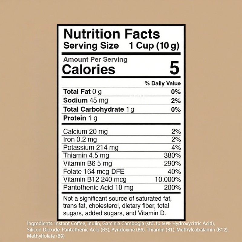 OEM Herbal Weight Loss Supplement Carcina L-Carnitine Instant Coffee Weight Management Burn Fat Weight Loss Slimming Coffee