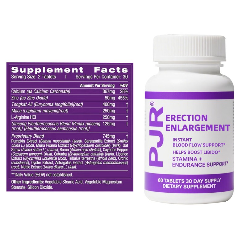 Private Label Performance Enlargement Tablets for Men Instant Blood Flow Support Stamina Endurance Support Improve Circulatioin