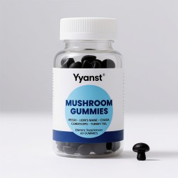 Private Label Mushroom Gummies Enhances Memory Clarity Remove Brain Fog Supports Mood Relaxation