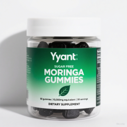 Private Label Sugar Free Moringa Boost Immunity Fresh Vegan Gummies Support Hair Growth Help Skincare Gummy Candy