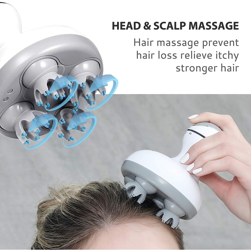 Head Massager Factory - Customized Logo Waterproof Scalp Therapy