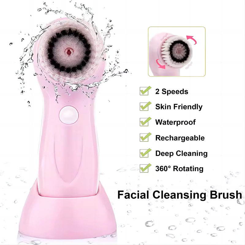 Facial Cleansing Brush Manufacturer - Waterproof Electric Spin Cleaner