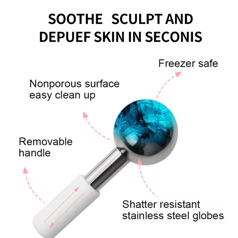 Facial Ice Globes Manufacturer - Private Label 360 Rotation