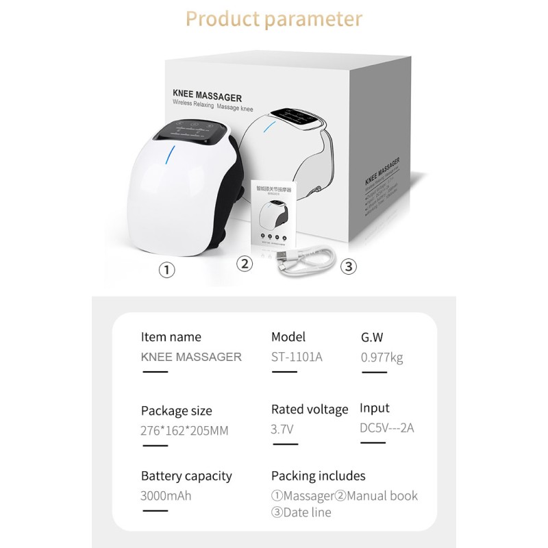 Knee Massager Factory - Patent Electric Heating Vibration