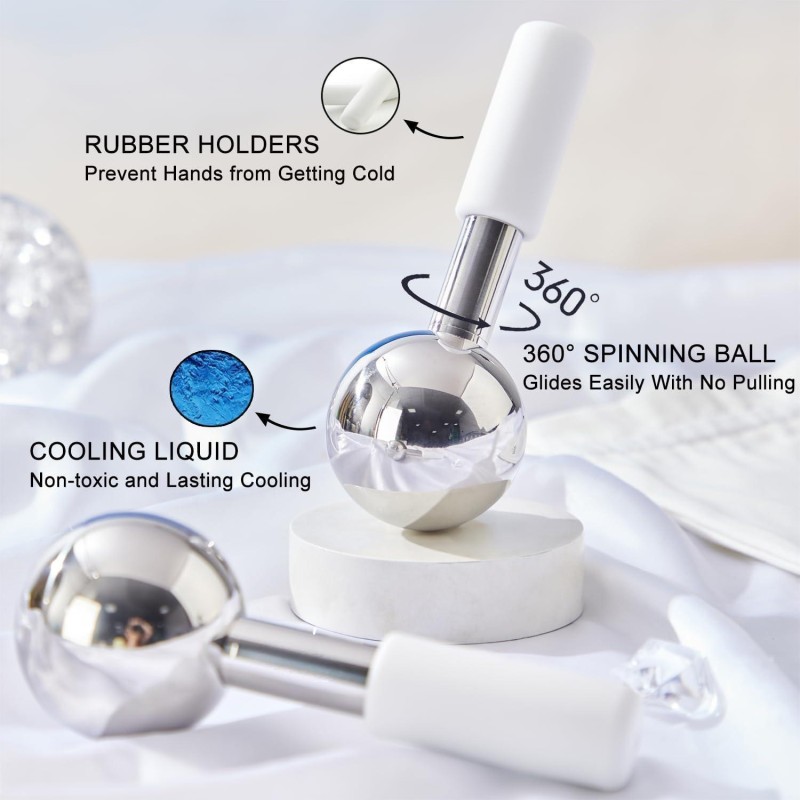 Facial Ice Globes Manufacturer - Private Label 360 Rotation