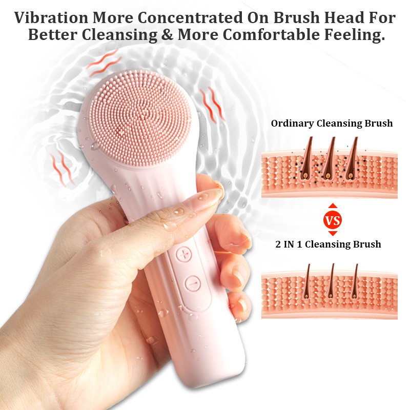 Silicone Cleansing Brush Supplier - Waterproof Heated Exfoliating