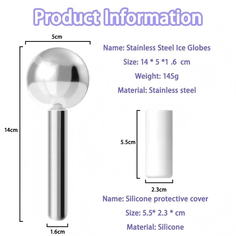Facial Ice Globes Manufacturer - Private Label 360 Rotation