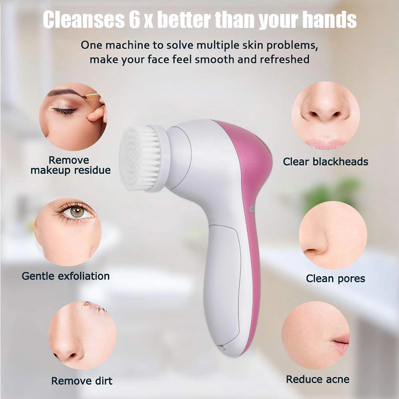 Electric Cleansing Brush Manufacturer - Wholesale 5 in 1 Rotating