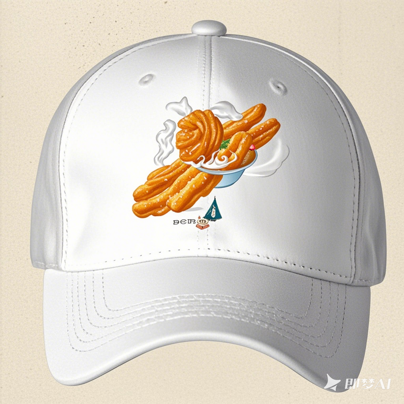 Baseball Cap Manufacturer - Gourmet Churro Pattern LOGO Fitted Custom Style Chinese Retro Printing All Cotton Waterproof
