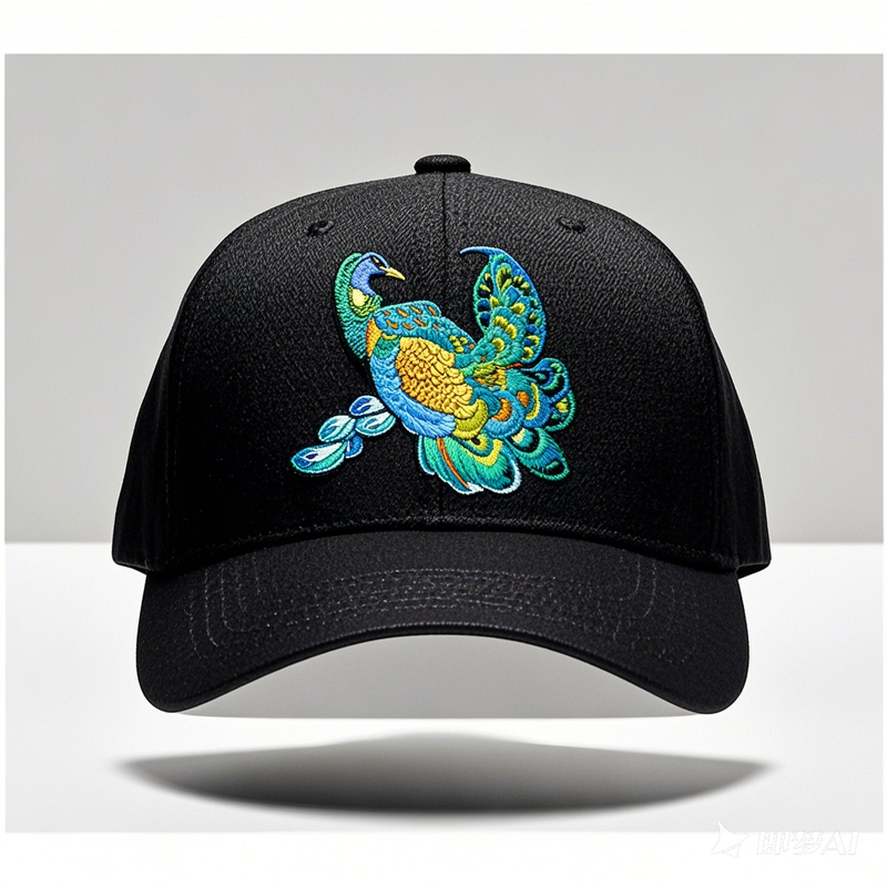 Baseball Cap Manufacturer - Custom Style Retro Printed Peacock Screen 5-6 Panel All Cotton Fabric Hand Embroidered Cartoon