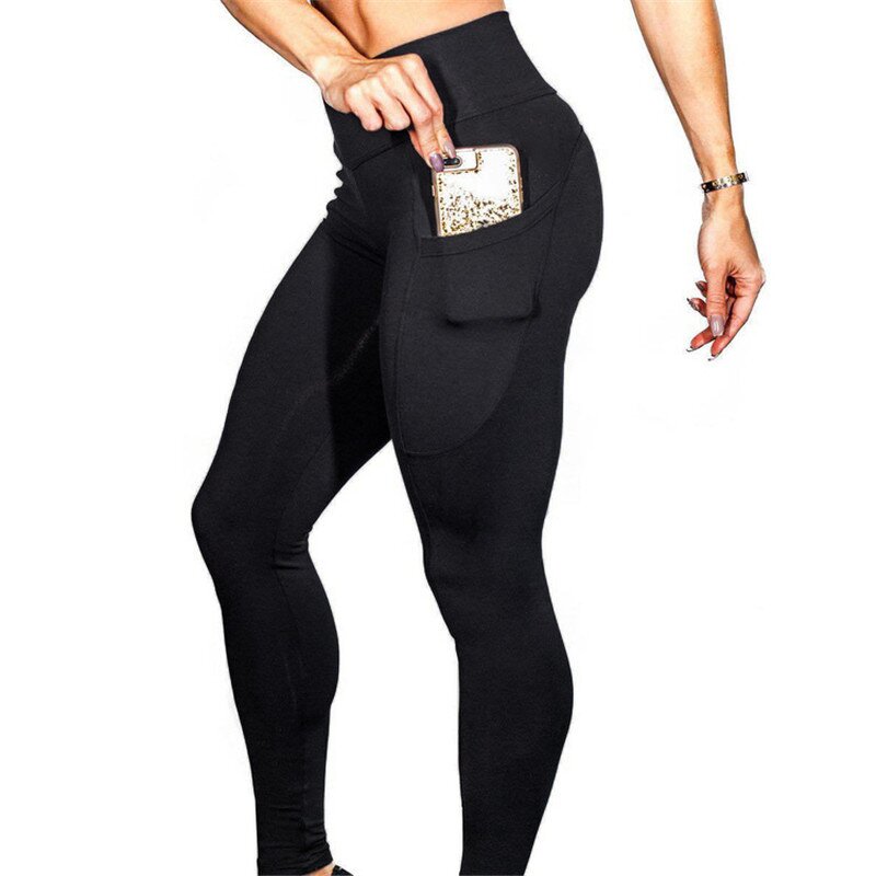 Leggings Set Manufacturer - First Class Quality Polyester Printed Ribbed Fitness Women With Phone Pocket