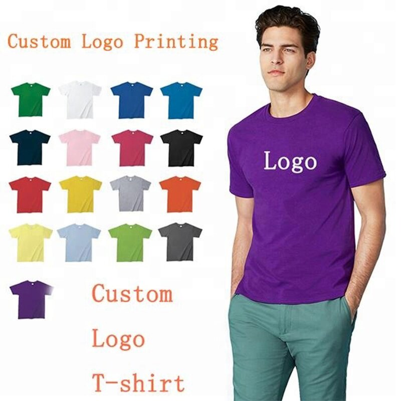 T-Shirt Manufacturer - High Quality 100% Cotton Custom Label Private Men Printing Your Brand Logo Custom Printing Graphic Tees