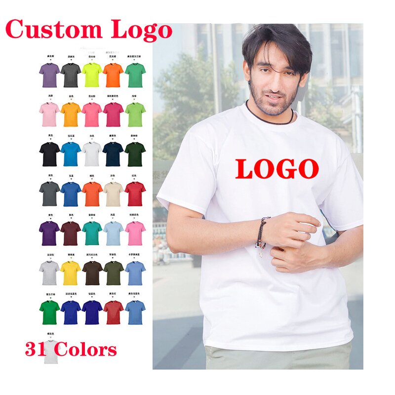 T-Shirt Manufacturer - Wholesale 100% Cotton High Quality Custom Men's Printing Your Brand Graphic Tees Oversize White