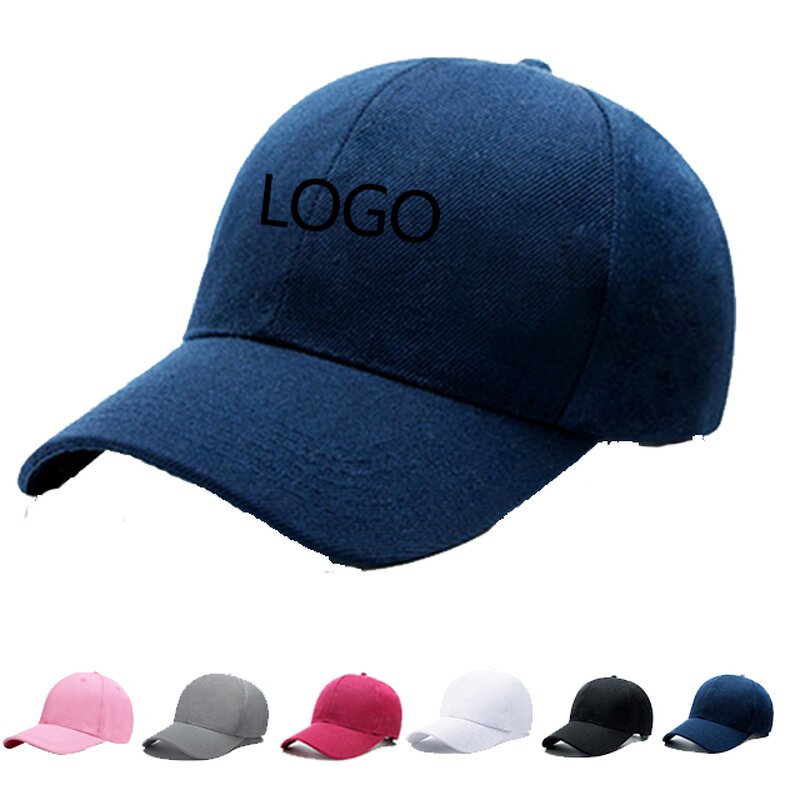 Baseball Caps Manufacturer - High Quality Cotton Sample Free Custom Logo Woman Baseball Hat 100% Cotton Custom Your Brand logo