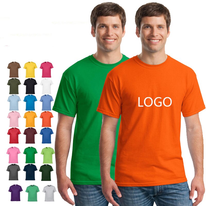 T-Shirt Manufacturer - High Quality 100% Cotton Custom Label Private Men Printing Your Brand Logo Custom Printing Graphic Tees