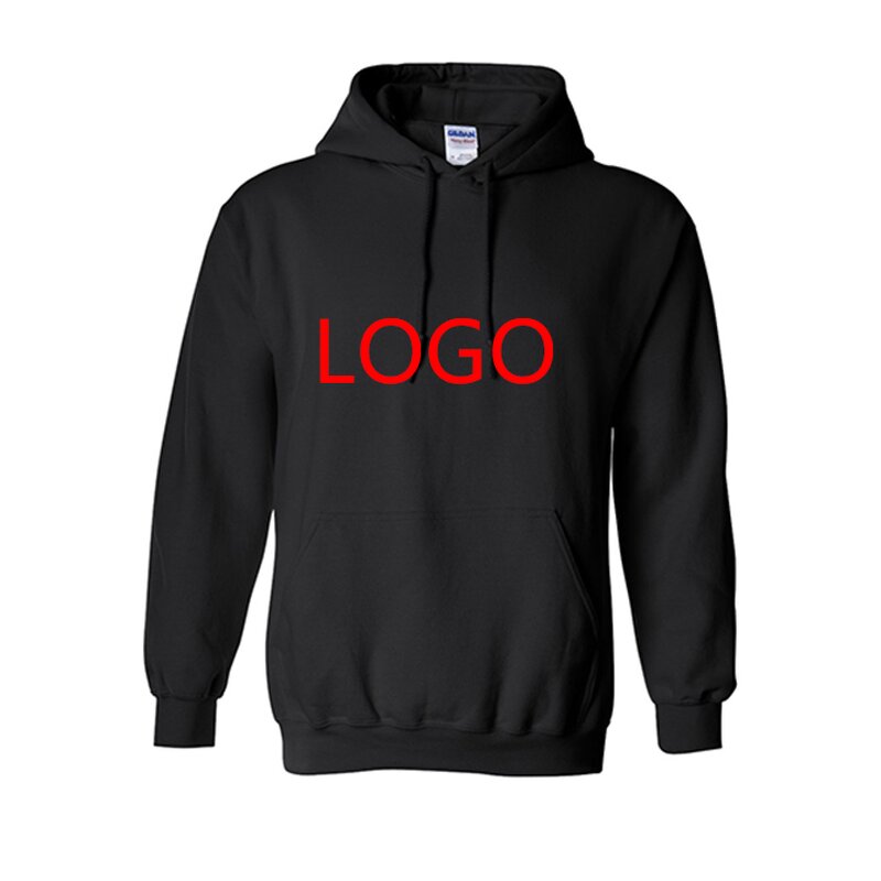 Pullover Hoodies Manufacturer - New Design Custom Logo 100% Cotton Mens Woven Crocheted Plain Dyed Lined Solid Autumn Eco-Friendly