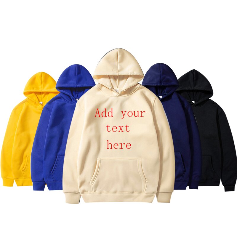 Hoodies Manufacturer - High Good Quality Custom Unisex Customized logo Sweatshirt Men Custom Logo