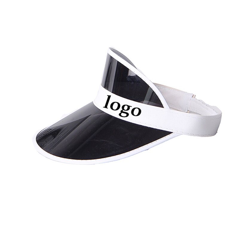 Plastic Visor Cap Manufacturer - Bulk Sale Transparent Plastic Sun Hat Custom Your Brand Logo