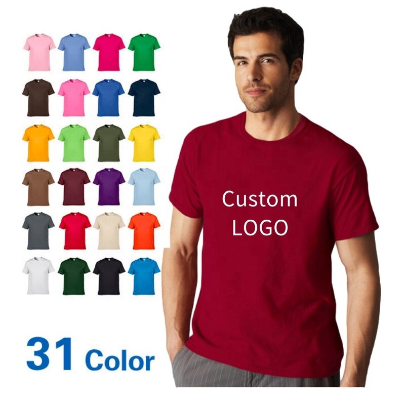 T-Shirt Manufacturer - Wholesale 100% Cotton High Quality Custom Men's Printing Your Brand Graphic Tees Oversize White