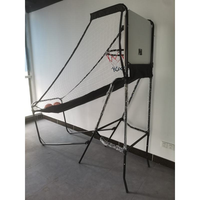 Basketball Game Machine Manufacturer - Foldable Single Shot 3 Basketballs Air Pump Portable