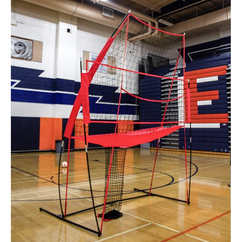 Volleyball Practice Net Station Manufacturer - VPN01A 8 ft Wide by 11 ft High for Hitting and Serving Drills