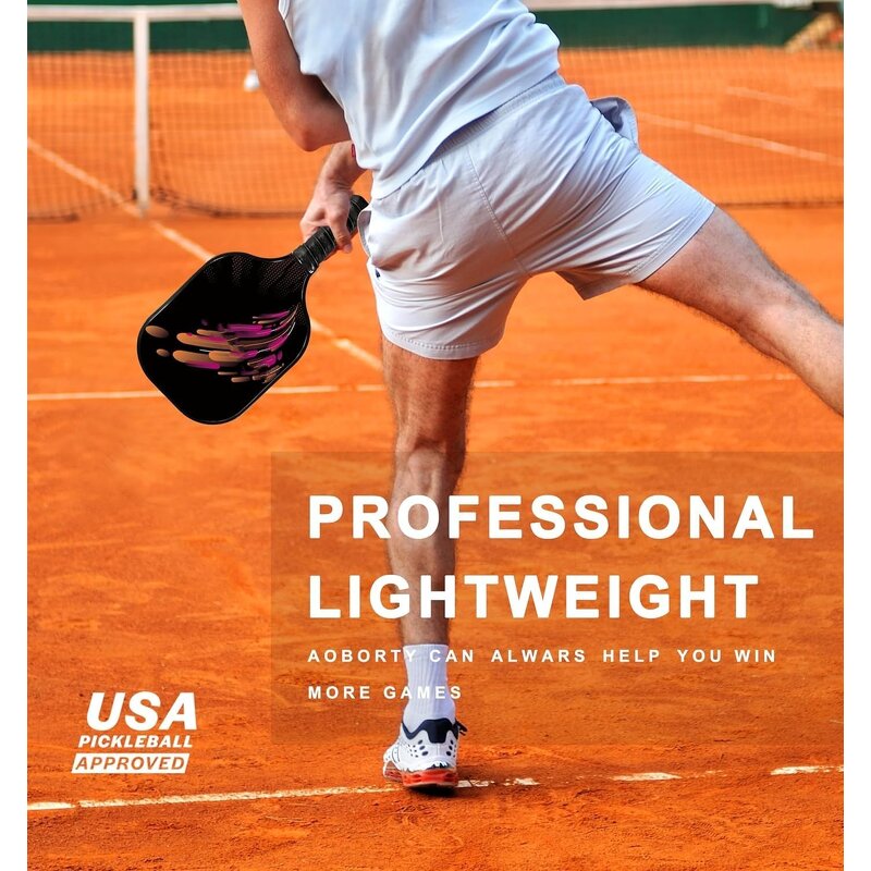 Pickleball Paddle Manufacturer - Professional Fiberglass Carbon Fiber with UV Printing Logo Raw Material