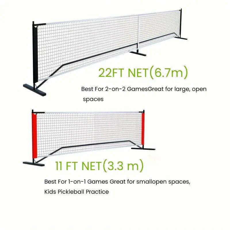 Pickleball Set Manufacturer - Outdoor Sporting With 11FT&22FT Adjustable Net Portable Mini