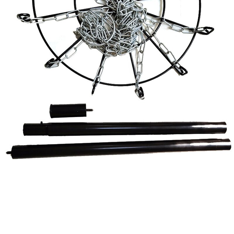 Sports Equipment Manufacturer - Hot Selling Chain Portable Metal Frisbee Golf Disc Baseball Ball Practice Rack Outdoor