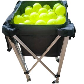 Ball Cart Manufacturer - Lightweight Aluminum Alloy Foldable with Wheels for Tennis Pickleball Training Children-Friendly Collapsible Design