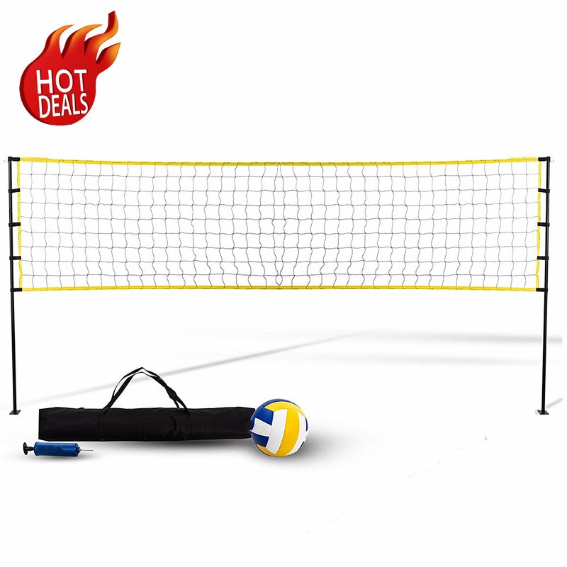 Volleyball Net Manufacturer - Custom Length Portable Stand with Net Set Equipment Standard Poles Outdoor