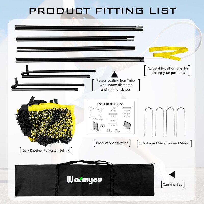 Tennis Pickleball Rebound Practice Wall Manufacturer - Portable Rebounder Pickleball Net