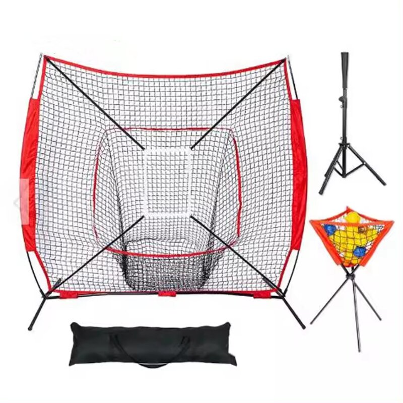 Baseball Practice Net Manufacturer - High Quality Portable Hitting Net Batting Tee Set and Ball Caddy Customized