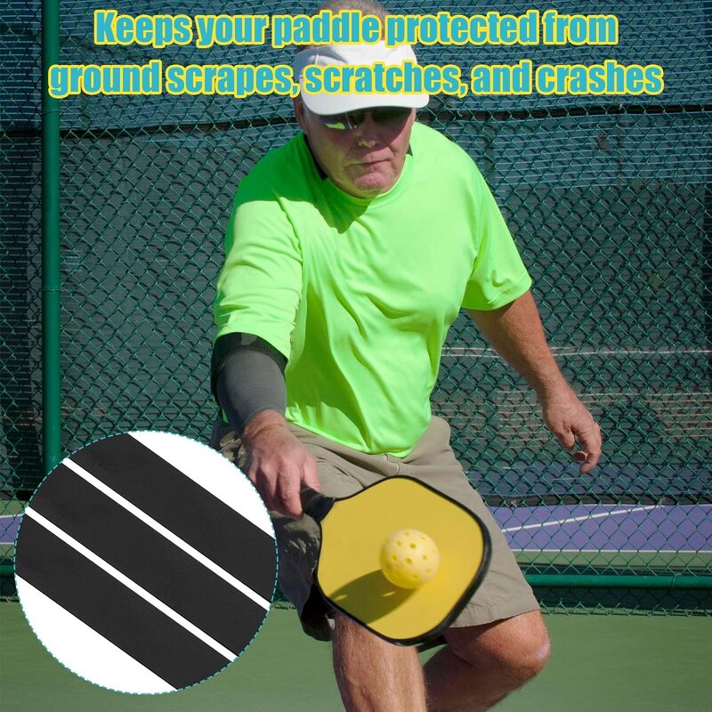 Pickleball Paddle Edge Guard Tape - Heavy Duty Racket Head Guard Protection