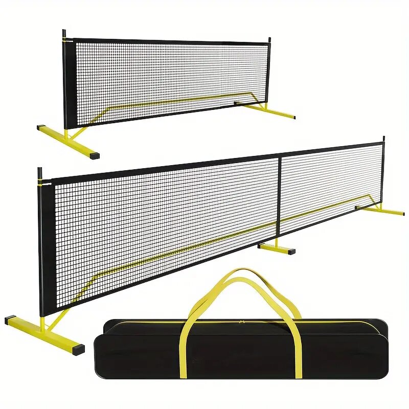 Pickleball Net Manufacturer - 11FT&22FT Easy and Convenient to Carry Outdoor Iron Stand Polyester Mesh With Handbag