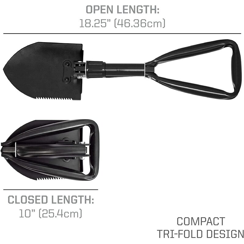 Garden Shovel Manufacturer - RGS01A Cheap Price Folding Shovel Head Survival Shovel for Camping