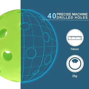 Pickleball Balls Manufacturer - High Quality USAPA Outdoor Indoor 40 Holes 26 Holes with Customized Logo